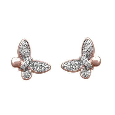 LOHOME Fashion Earrings Rose Gold Tone Black/White Heart Stud Earring for Womens Girls LOHOME Fashion Earrings Rose Gold Tone Black/White Heart Stud Earring for Womens Girls